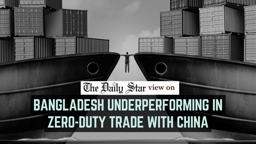 Bangladesh underperforming in zero-duty trade with China