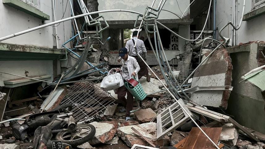 earthquake in Myanmar and Thailand