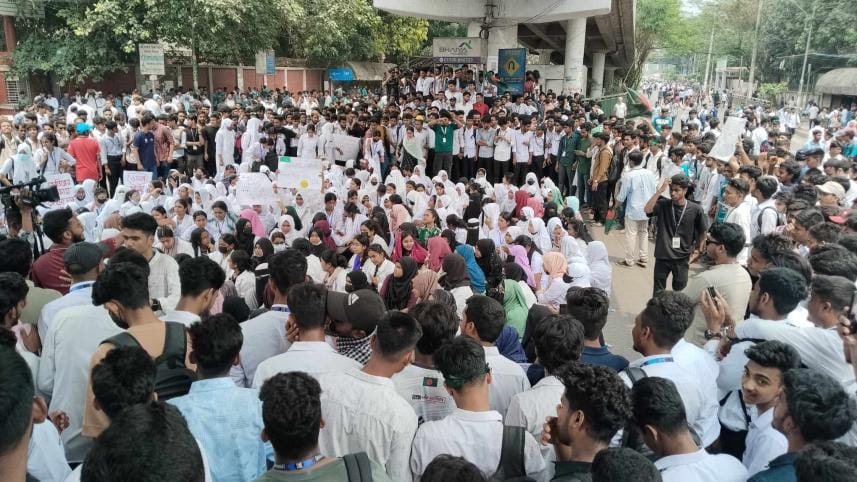 Polytechnic student protest Tejgaon 2025