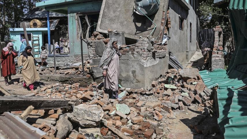 Kashmir attack suspects homes destroyed