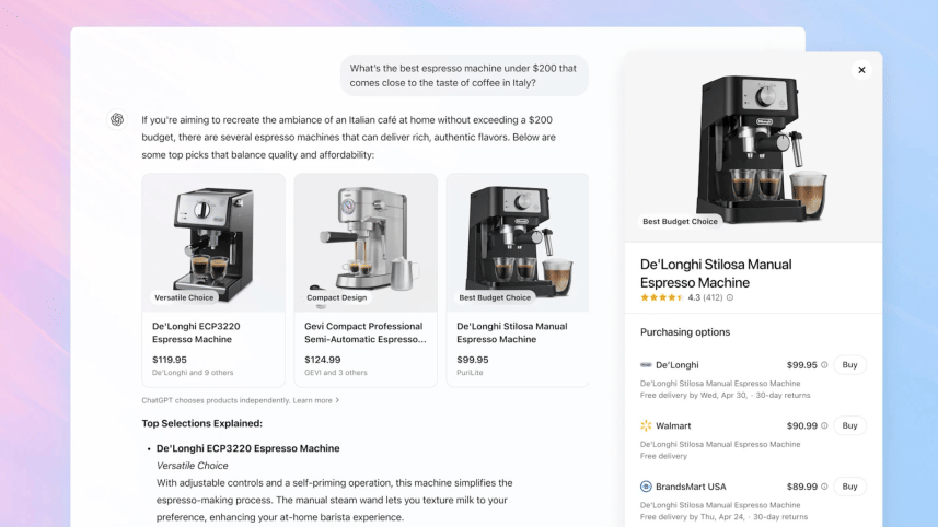 ChatGPT online shopping