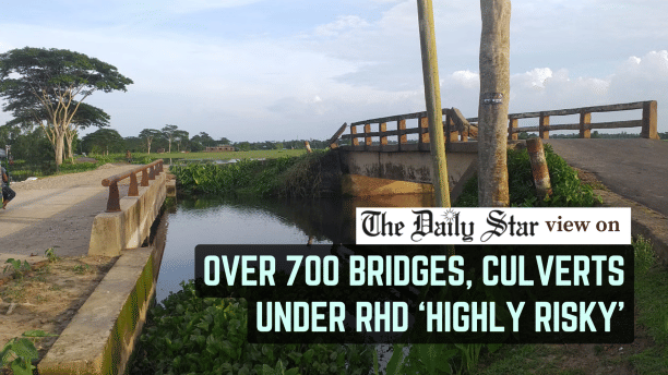 over 700 bridges culverts under rhd highly risky