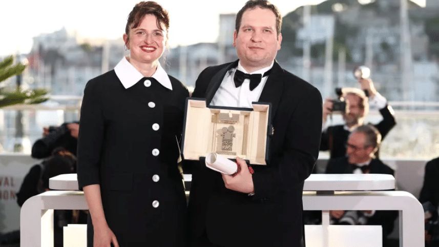 Director Hasan Hadi and Alice Rohrwacher