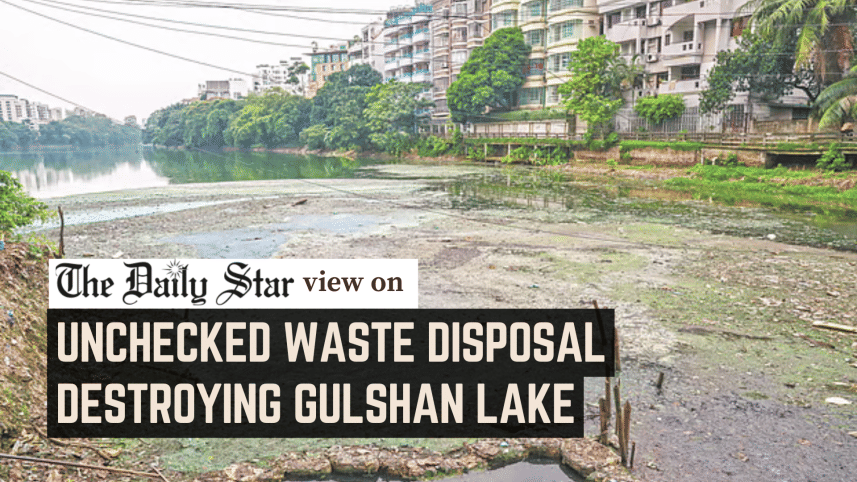 unchecked waste disposal destroying gulshan lake