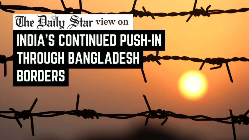 India's continued push-in through bangladesh borders