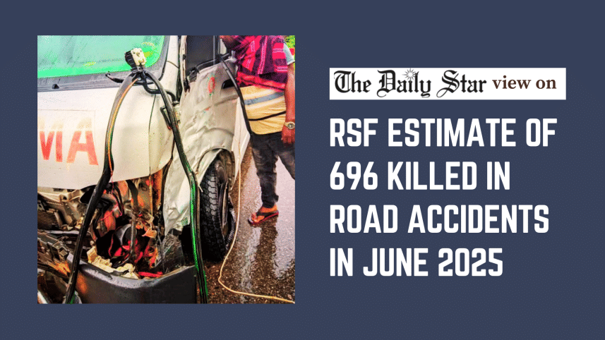 RSF estimate of 696 killed in road accidents in June 2025
