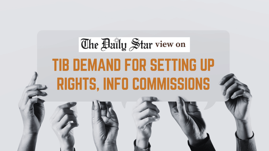tib demand for setting up rights and information commissions