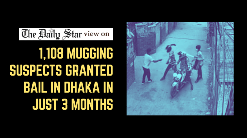1,108 mugging suspects granted bail in Dhaka in just 3 months