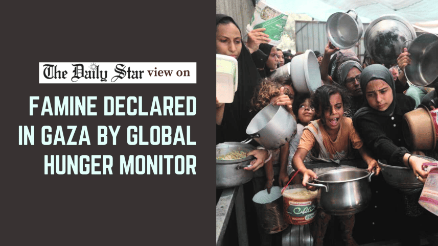famine declared in gaza by global hunger monitor