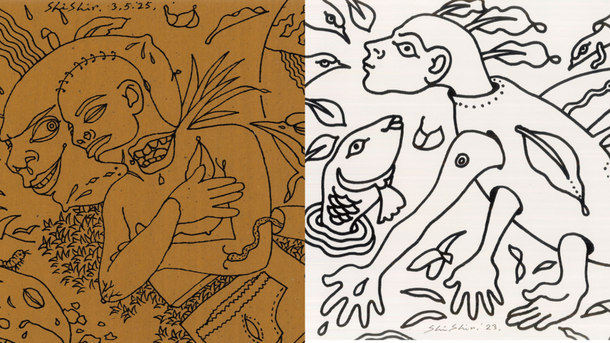 Surreal lines, satirical visions: Shishir Bhattacharjee's work on display at Kala Kendra