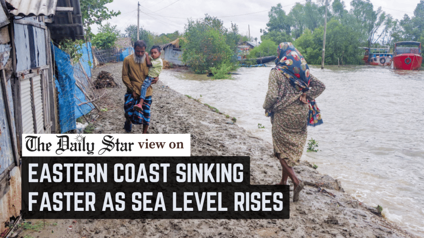 Eastern coast sinking faster as sea level rises