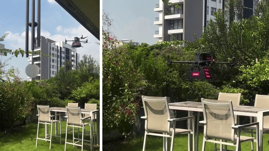 Can a drone deliver dinner in Dhaka? Izakaya just tried it