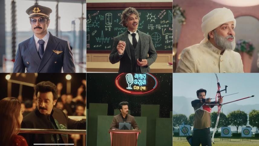 Shakib Khan showcases six different looks in a new commercial