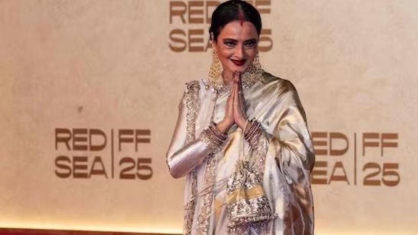 Rekha honoured at Red Sea Festival, recites iconic ‘Umrao Jaan’ shayari