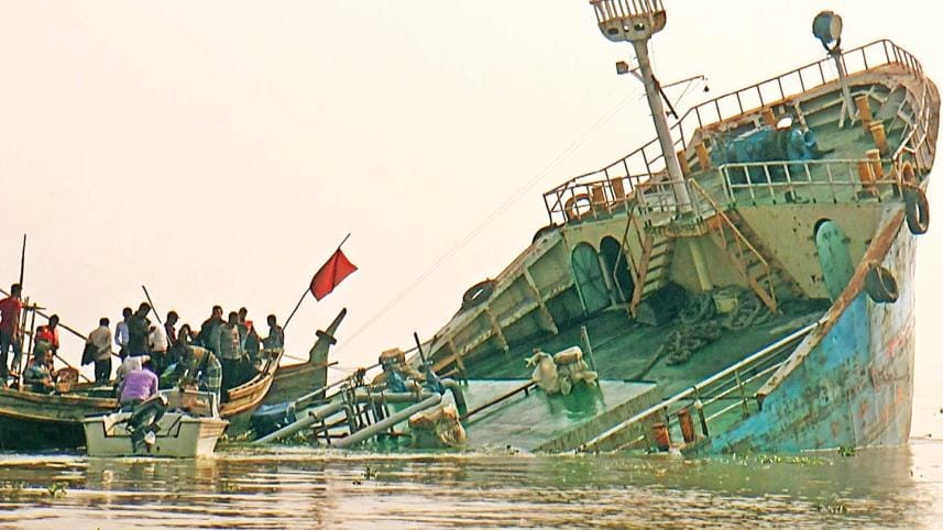 Meghna tanker capsize