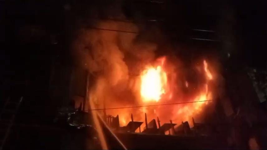 Dhaka fire incident on Bailey road