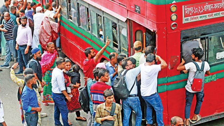 Public transport crisis in Dhaka