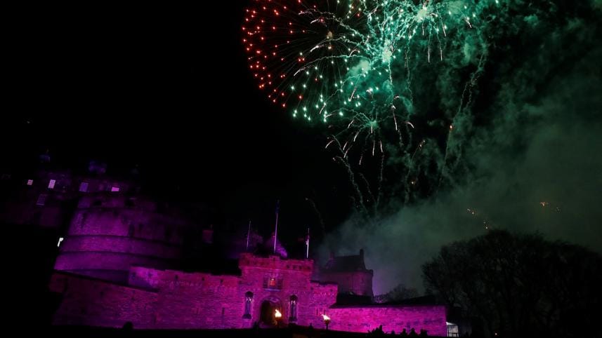 Welcoming Moments of Happy New Year 2018 in Scotland