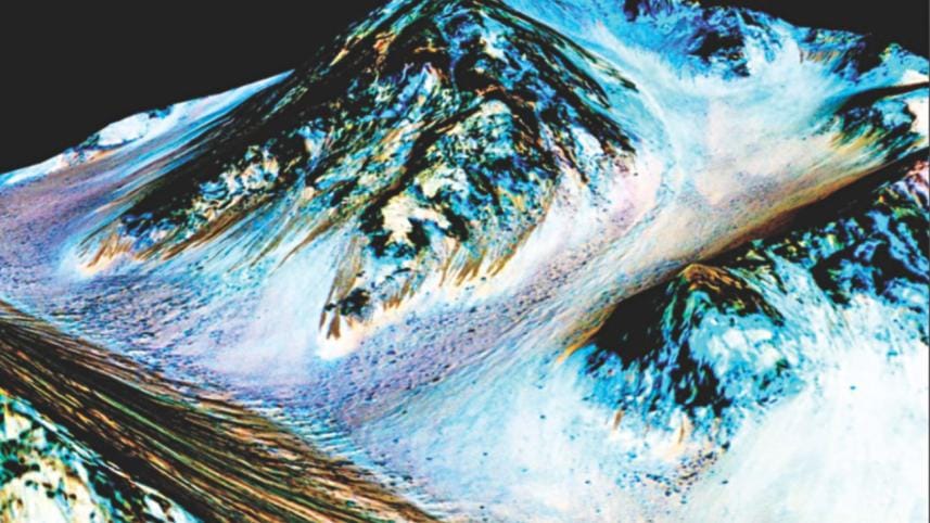 Flowing liquid water found on Mars