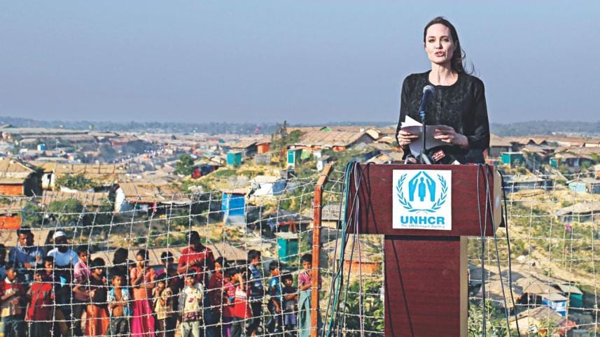 Hollywood superstar Angelina Jolie