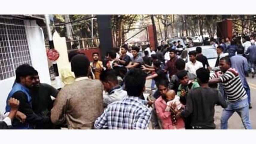 Motorcade of Dr Kamal attacked