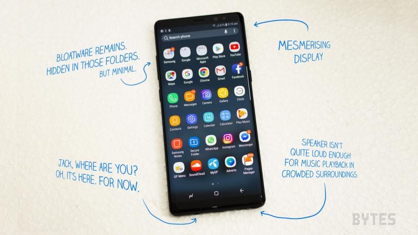 Samsung Note8 pros and cons