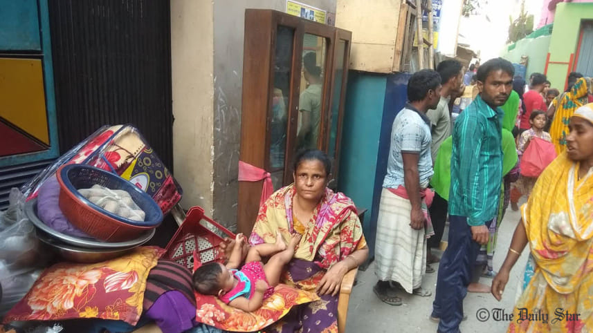 eviction drive at Shyamoli slum in Dhaka