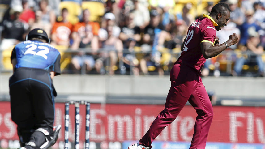 West Indies bowler Andre Russell