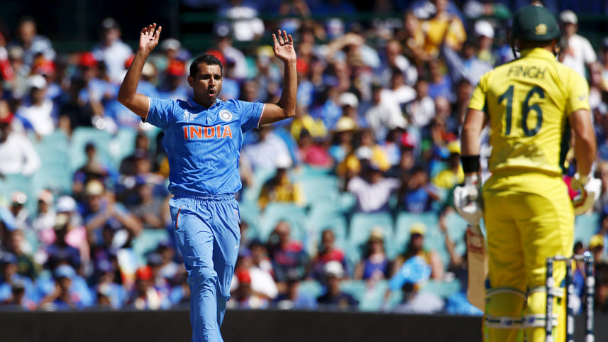 India's bowler Mohammed Shami 