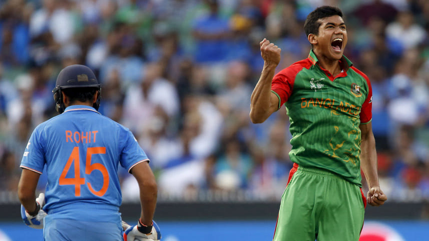 Bangladesh's Taskin Ahmed 