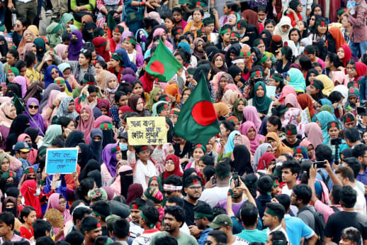 Students in quota reform movement