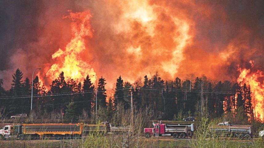 Wildfire in Canda !