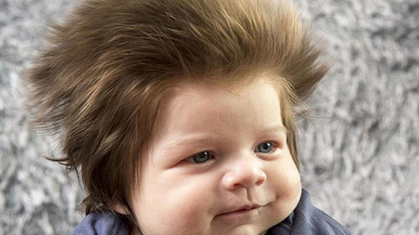 Junior Cox-Noon baby with amazing hair , Internet sensation, Junior Cox-Noon, Socially trending