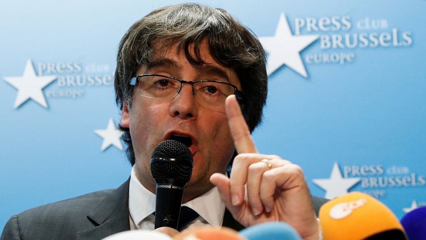 Sacked Catalan leader Carles Puigdemont Sacked Catalan leader Carles Puigdemont