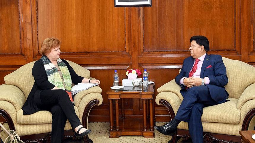 Australian Foreign Minister greets Bangladeshi Foreign Minister Dr A K Abdul Momen Australian Foreign Minister greets Bangladeshi Foreign Minister Dr A K Abdul Momen