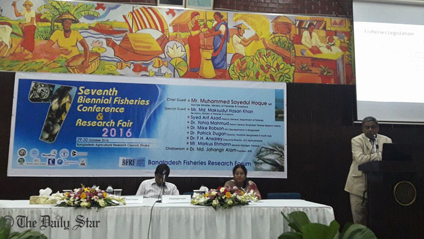 Seventh Biennial Fisheries Conference and Research Fair Fisheries researchers, marine resources, Seventh Biennial Fisheries Conference and Research Fair, BARC building, Bangladesh Fisheries Research Forum (BFRF)