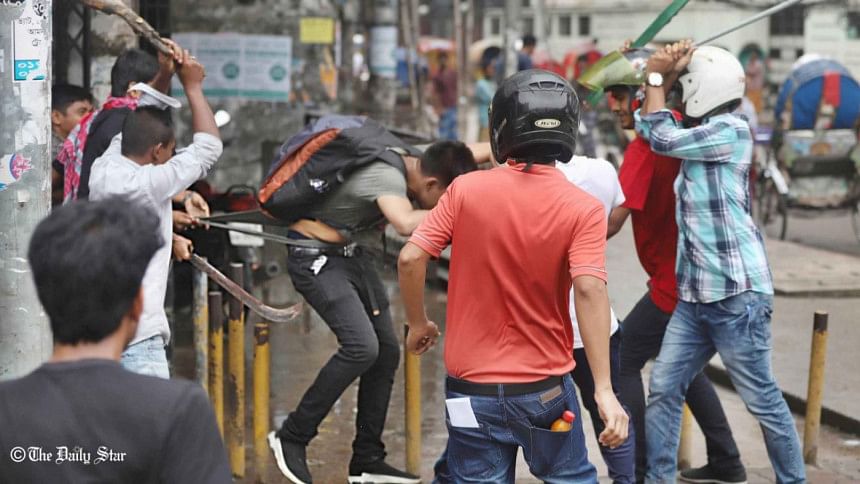 BCL attack on safe road demand protester BCL attack on safe road demand protester