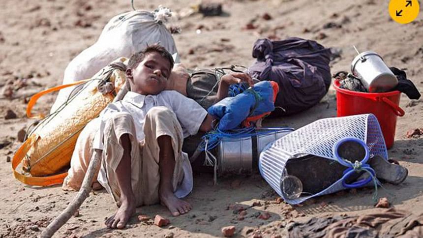 A Rohingya boy A Rohingya boy