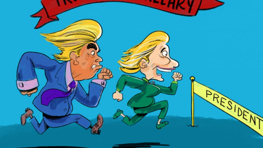 Hillary-Trump slanging matches from the ringside Hillary-Trump slanging matches from the ringside