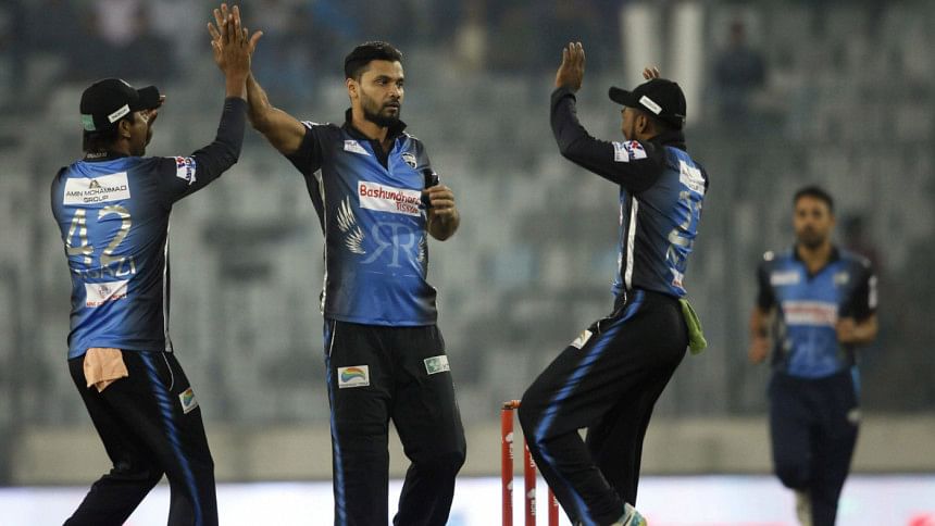 Rangpur Riders captain Mashrafe Mortaza Rangpur Riders captain Mashrafe Mortaza