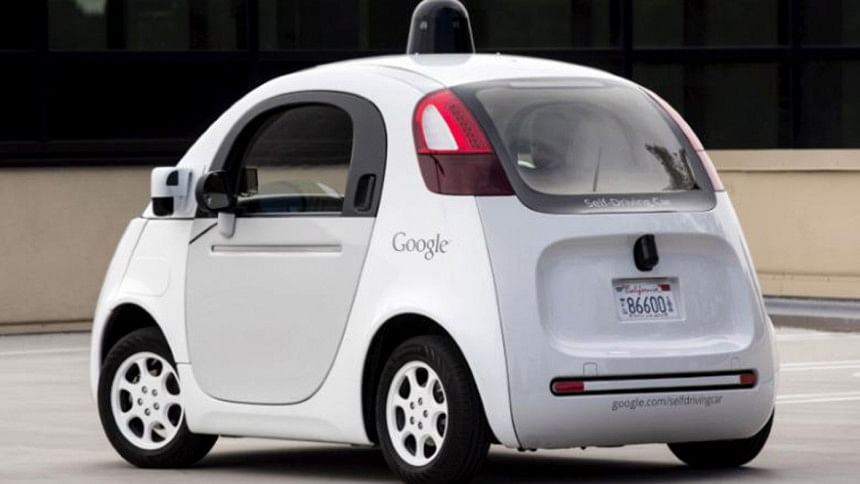 prototype of Google's own self-driving vehicle prototype of Google's own self-driving vehicle