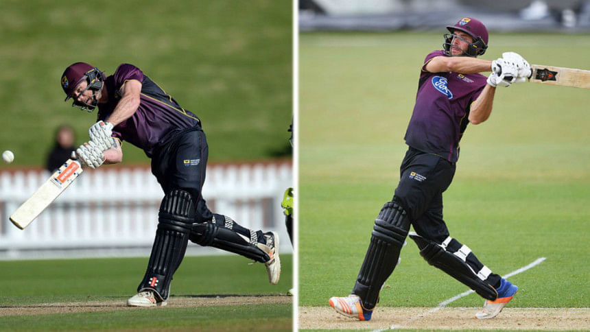 Joe Carter, 102*. Brett Hampton, 95 Most runs in an over in List A cricket