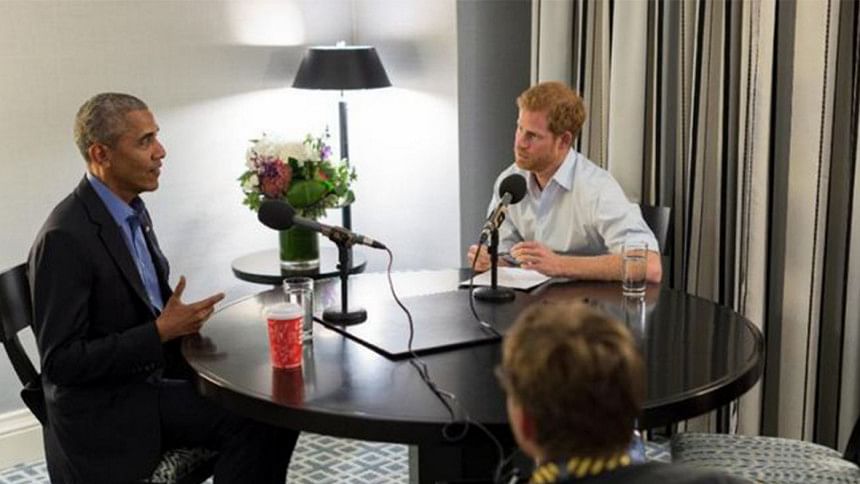 Barack Obama and Prince Harry Barack Obama and Prince Harry