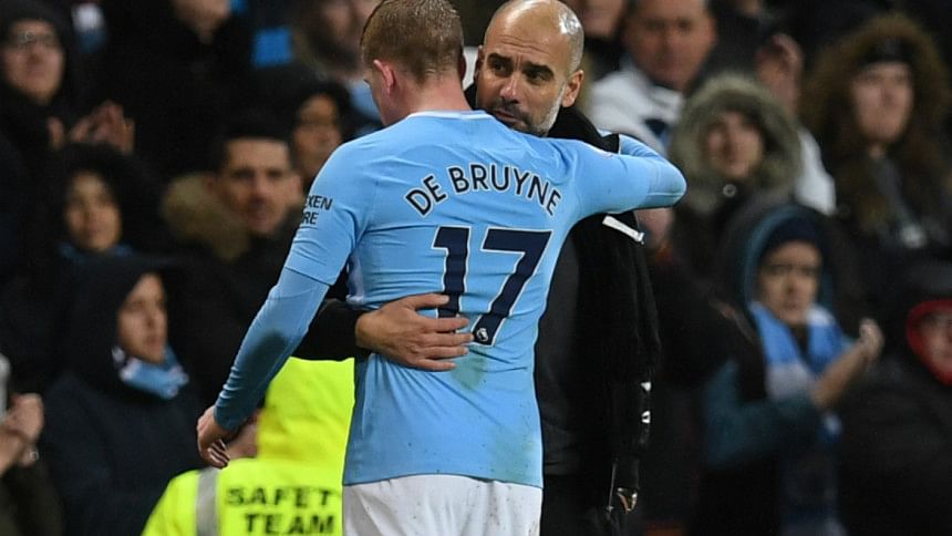 Pep Guardiola and Kevin De Bruyne Pep Guardiola and Kevin De Bruyne