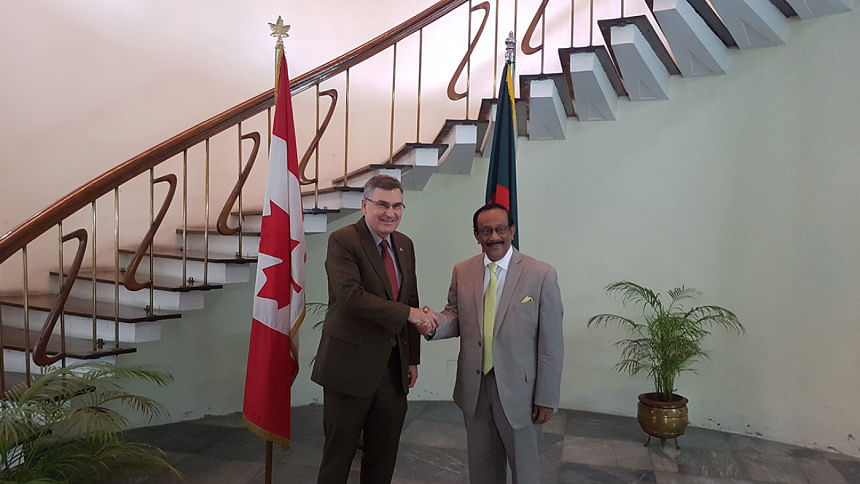 Foreign Secretary Md Shahidul Haque and Dr Donald Bobiash Foreign Secretary Md Shahidul Haque and Dr Donald Bobiash