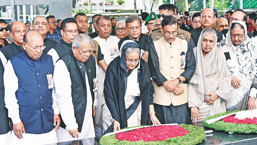 Jail Killing Day Pm Pays Homage To Bangabandhu 4 National Leaders 0689