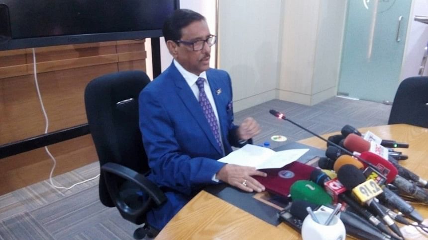 File Photo of Bridges Minister Obaidul Quader File Photo of Bridges Minister Obaidul Quader