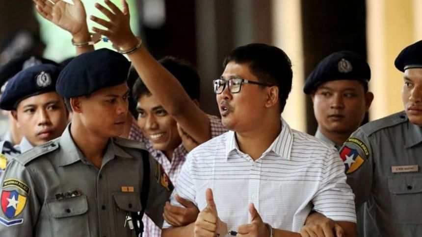 Detained Reuters journalists Wa Lone and Kyaw Soe Oo Detained Reuters journalists Wa Lone and Kyaw Soe Oo
