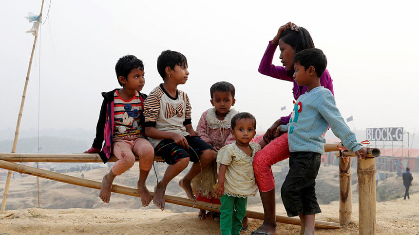 Rohingya refugee children Rohingya refugee children
