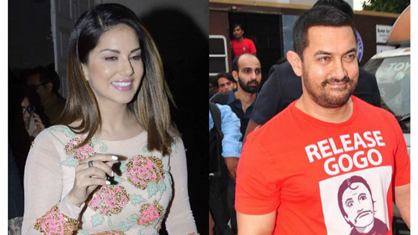 Aamir Will Be Happy To Work With Sunny Leone The Daily Star